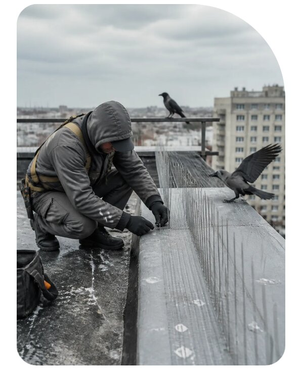 Защита от ворон под ключ в Смоленске по цене от 5128 р. | Сенат-Смл